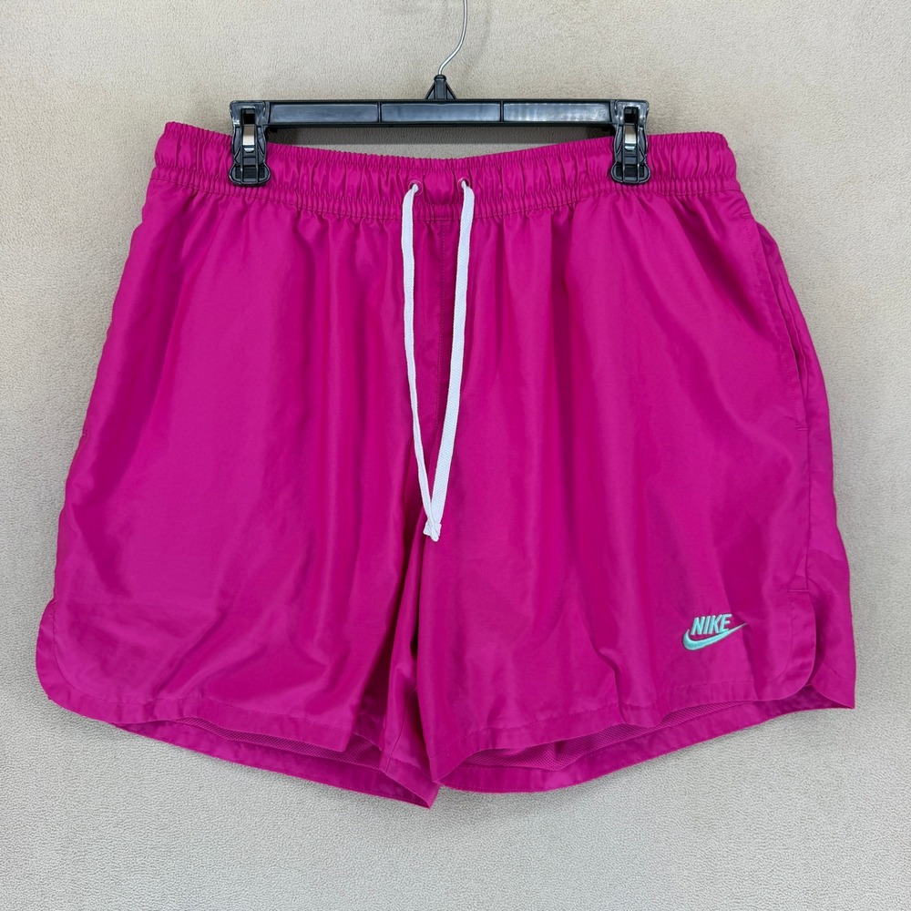 Nike Pink Athletic Shorts Drawstring Waist Pocket‎ Logo DM6829 621 XL